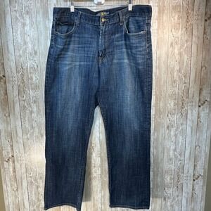 Lucky‎ Brand 38x30 Mens 181 Relaxed Straight Leg Dark Wash Denim Jeans